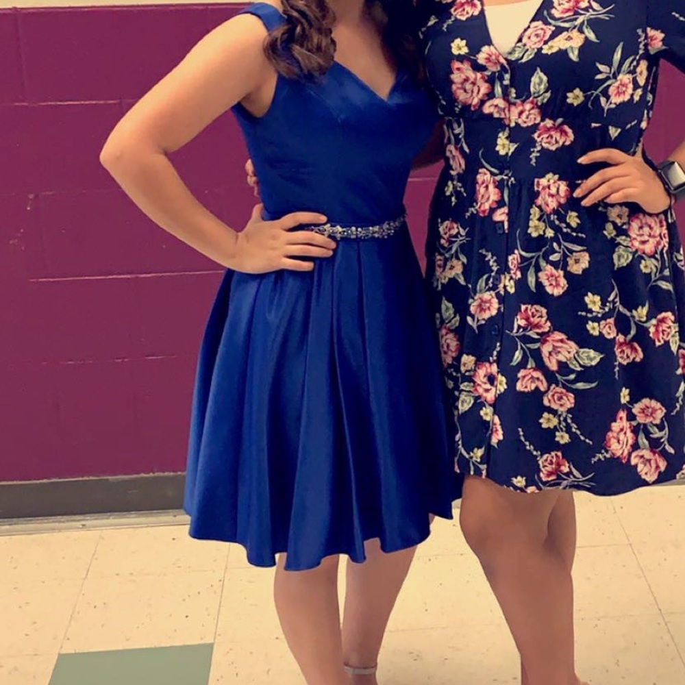 Royal blue dress